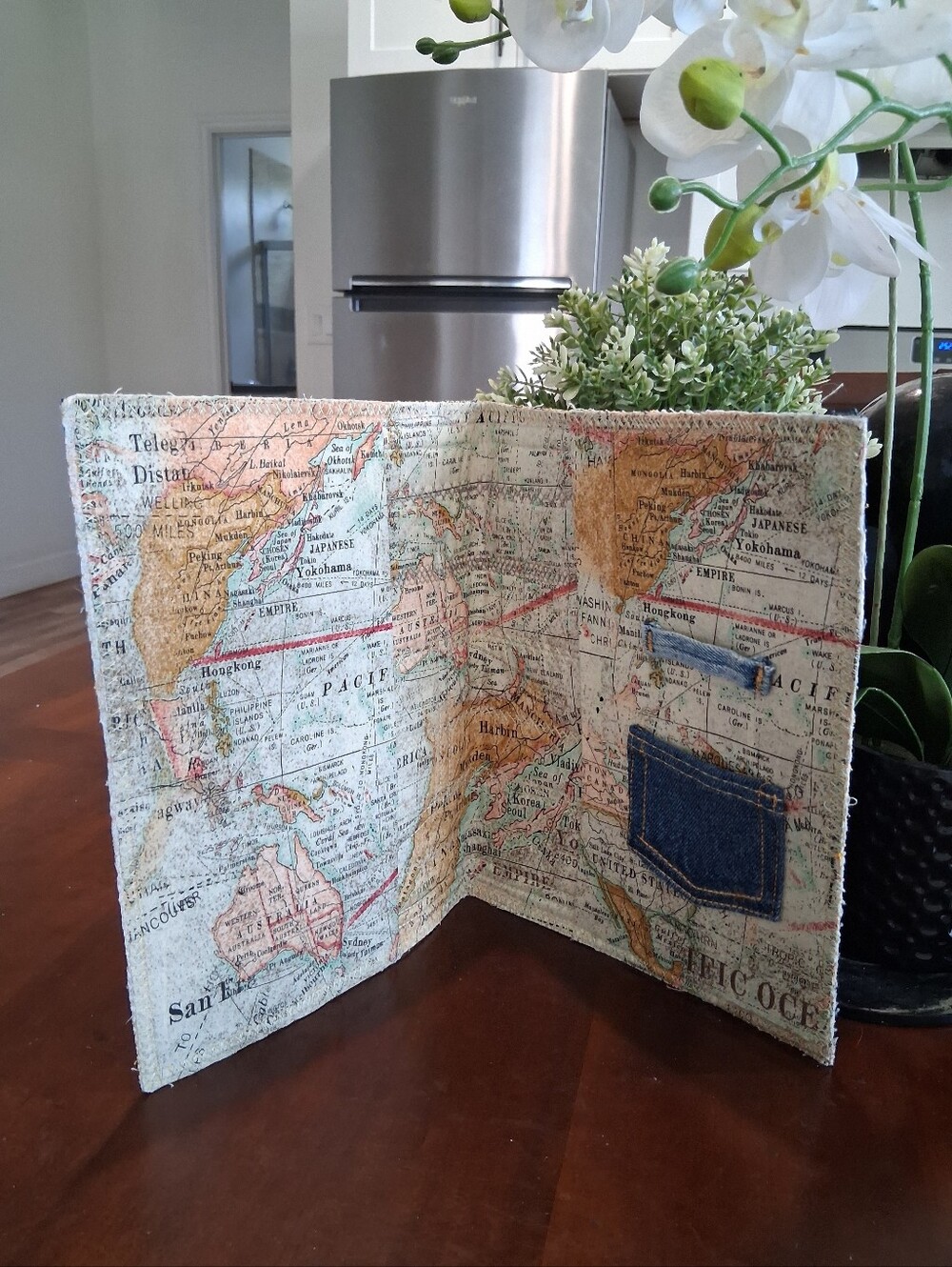 Denim Clutch Maps